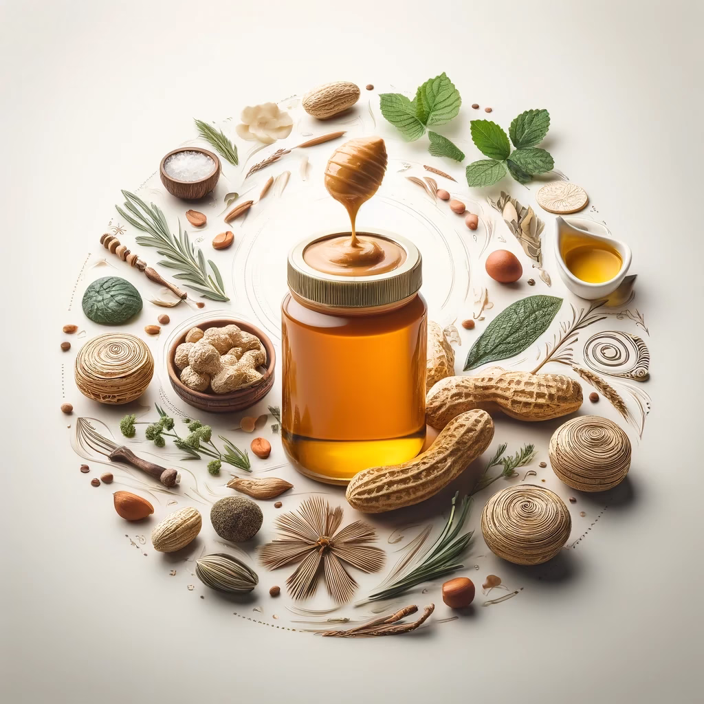 طبع کره بادام زمینی