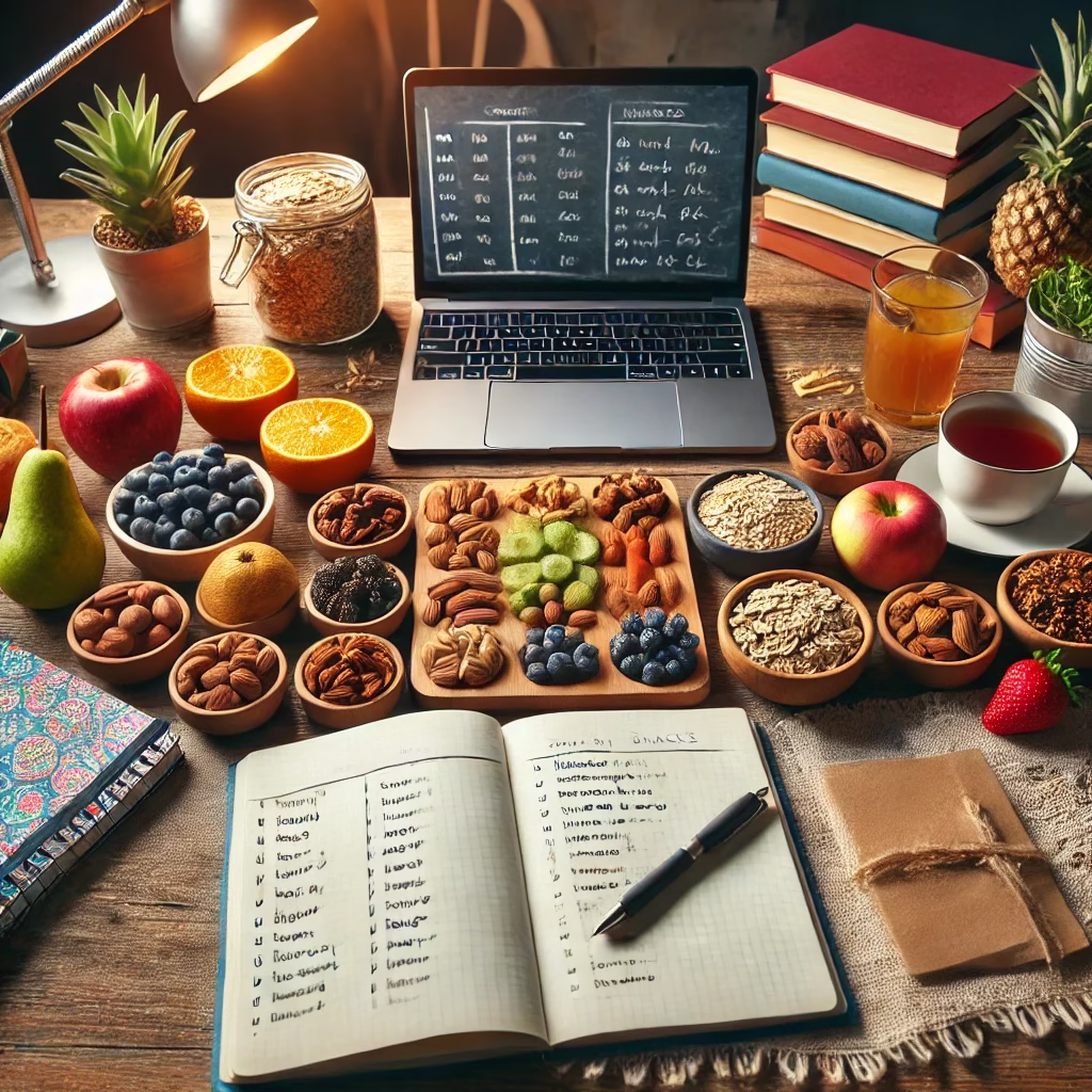 خوراکی‌های ارگانیک برای شب امتحان