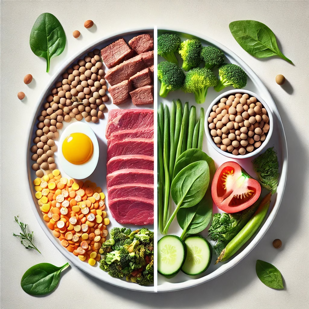 تفاوت پروتئین گیاهی و حیوانی در بدن انسان