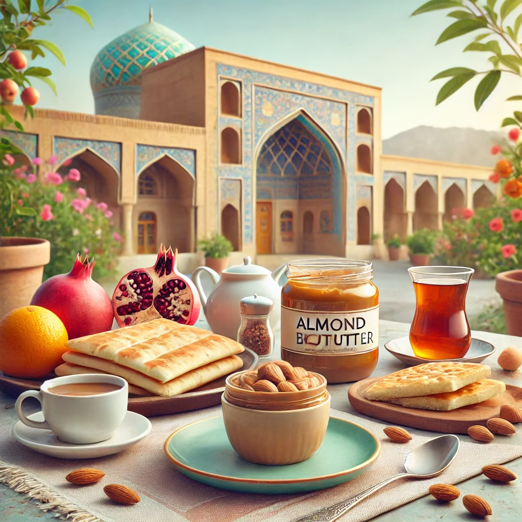 صبحانه با  بهترین کره بادام درختی در شیراز 