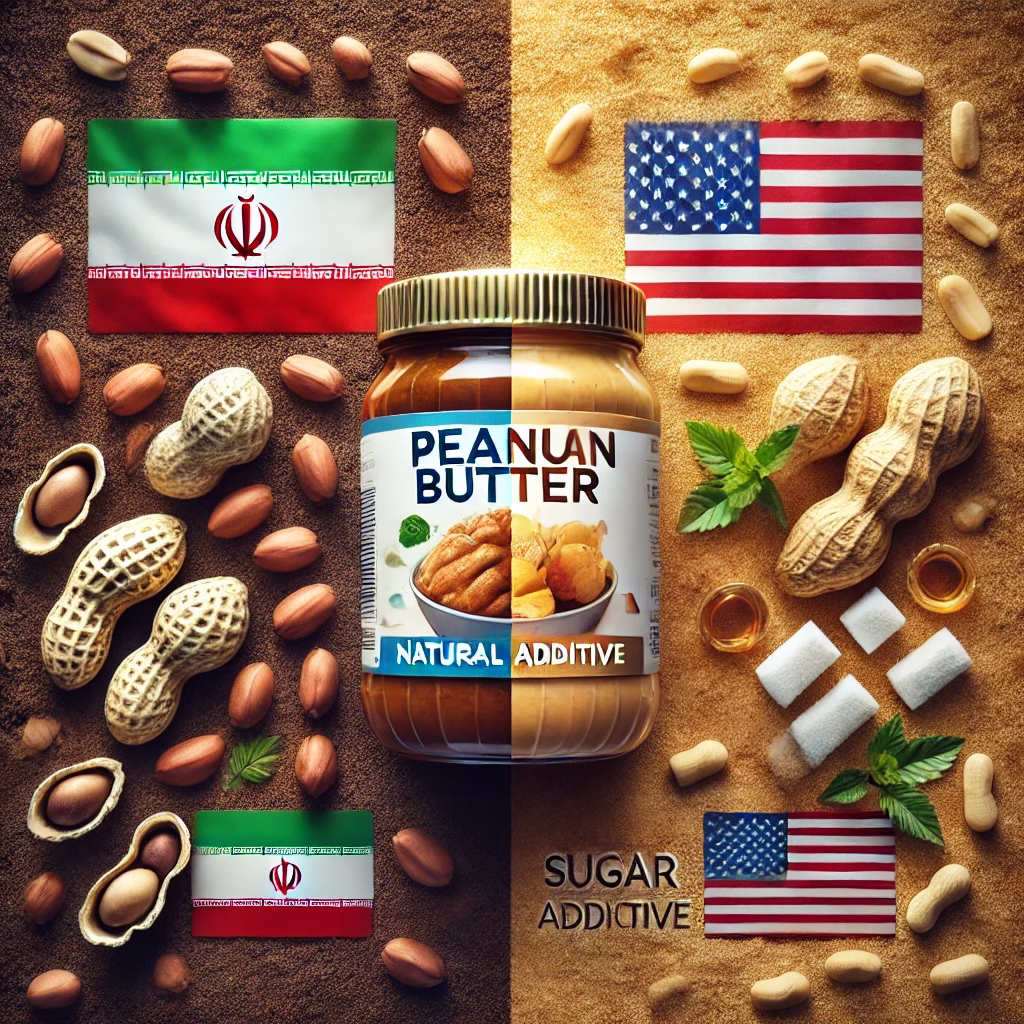 مقایسه کره بادام زمینی ایرانی وخارجی