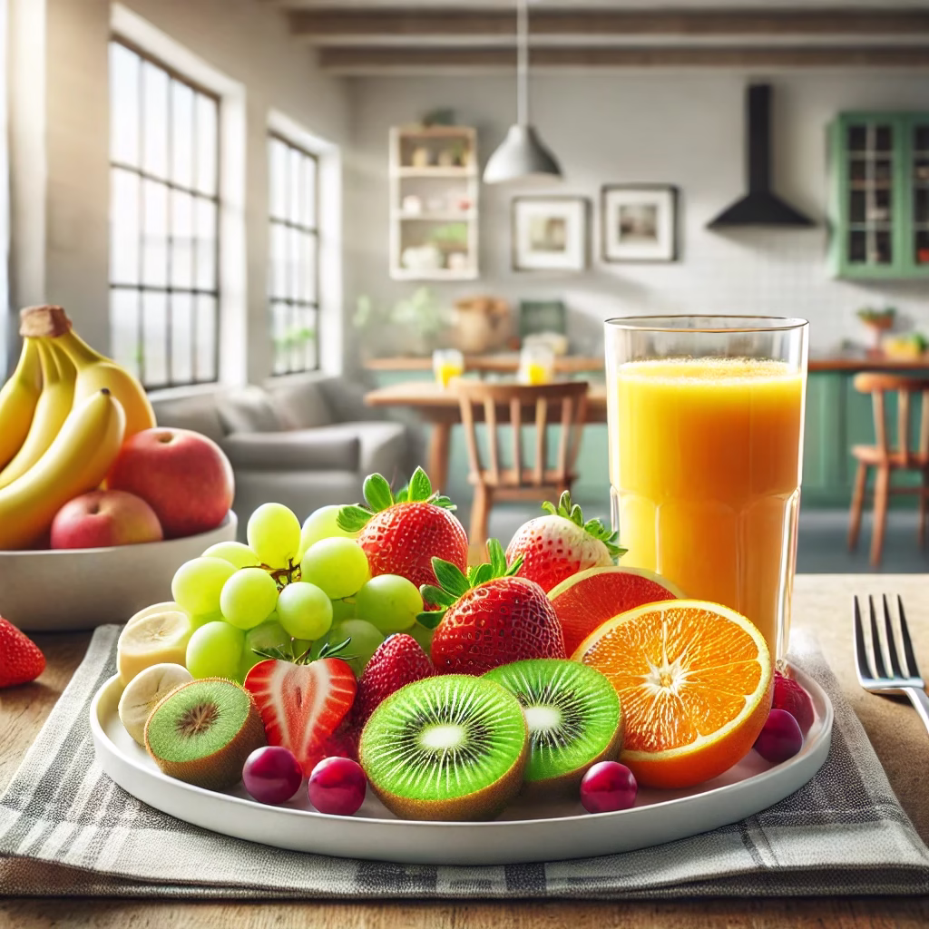 ناشتا خوردن میوه