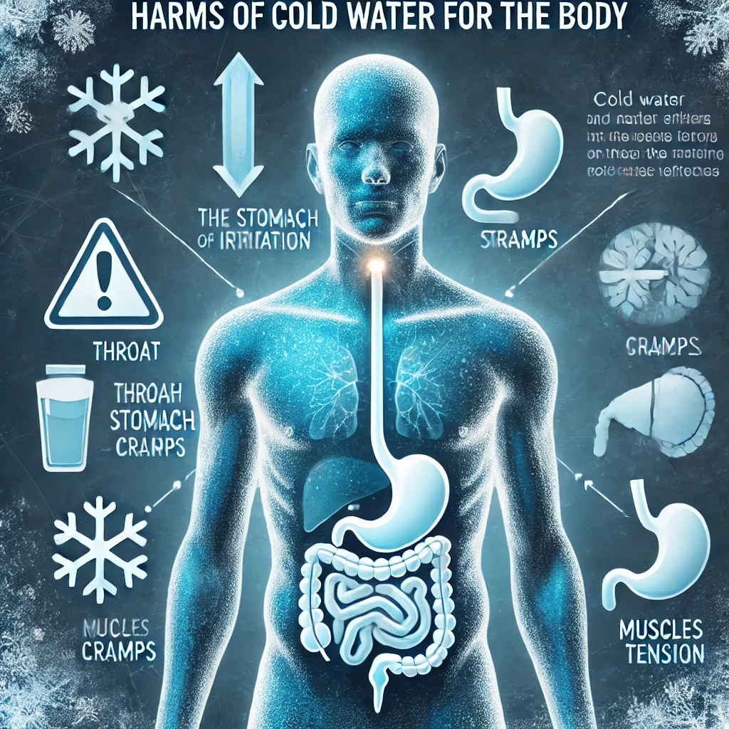 مضرات آب سرد برای بدن