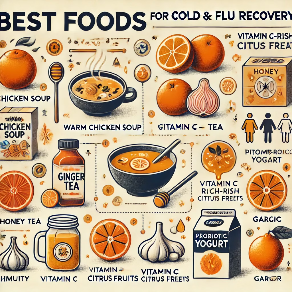 بهترین غذاها برای زمان سرماخوردگی