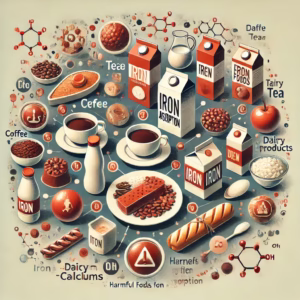 مواد غذایی مضر برای جذب آهن