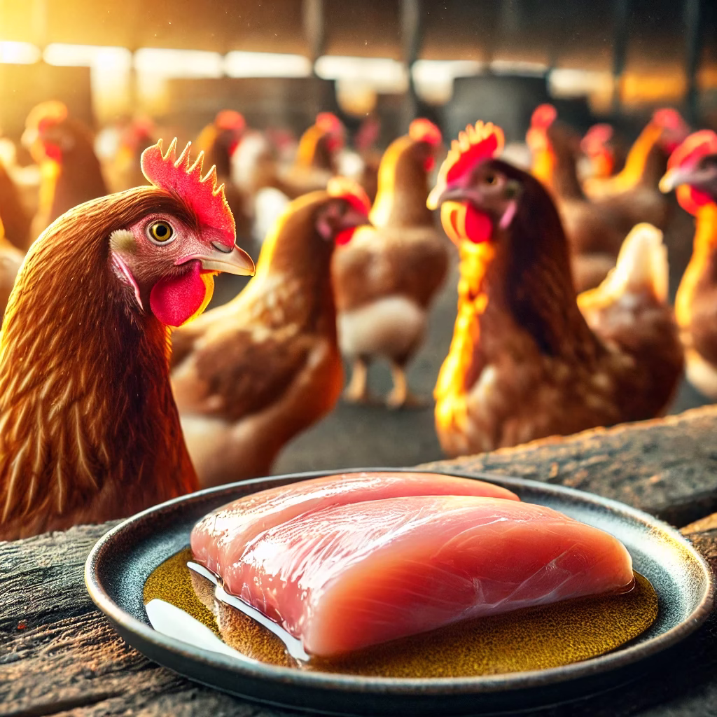 تفاوت‌ مرغ با آنتی بیوتیک و بدون آنتی بیوتیک