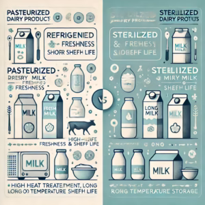 تفاوت لبنیات پاستوریزه و استریلیزه