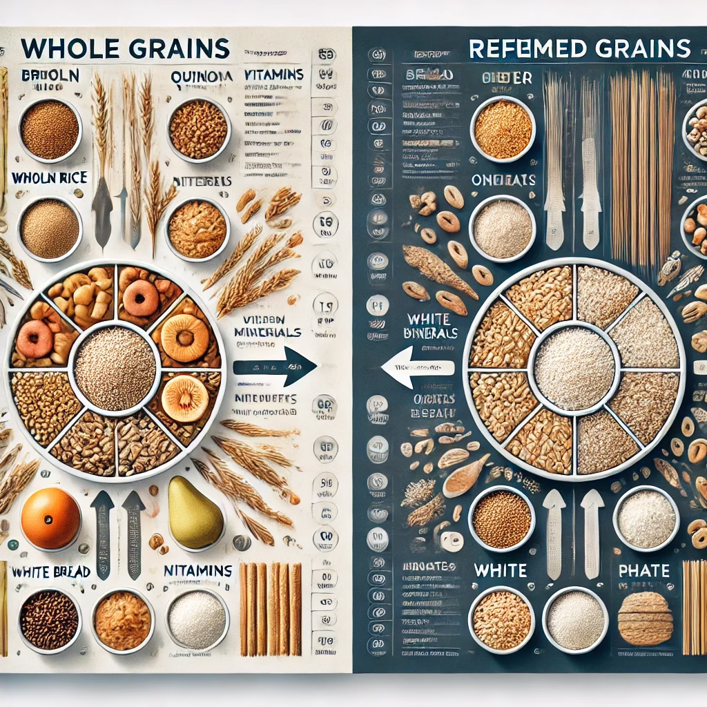 مقایسه غلات کامل و غلات تصفیه شده