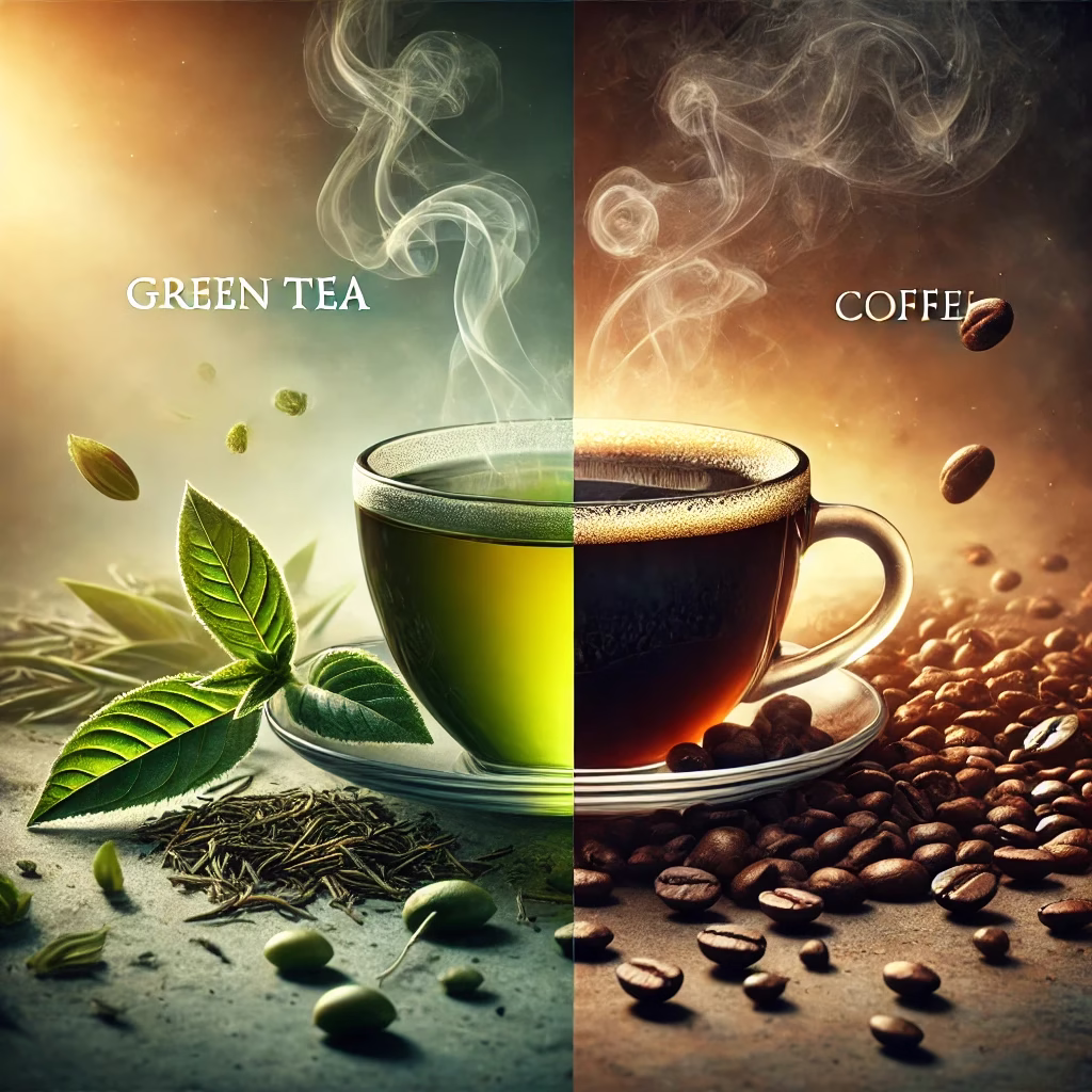 مقایسه چای سبز و قهوه