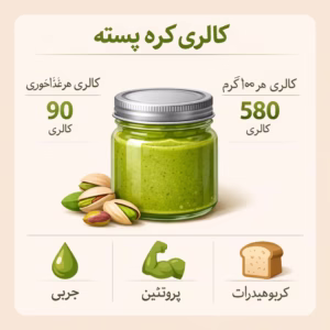 کالری کره پسته چقدر است