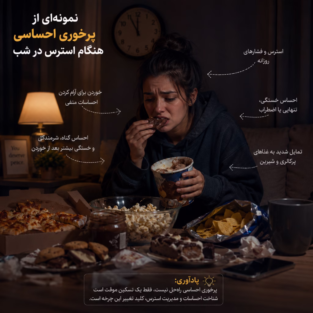 نشانه های پرخوری روانی