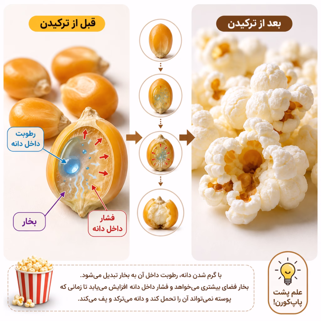 چرا پاپ کورن میترکد