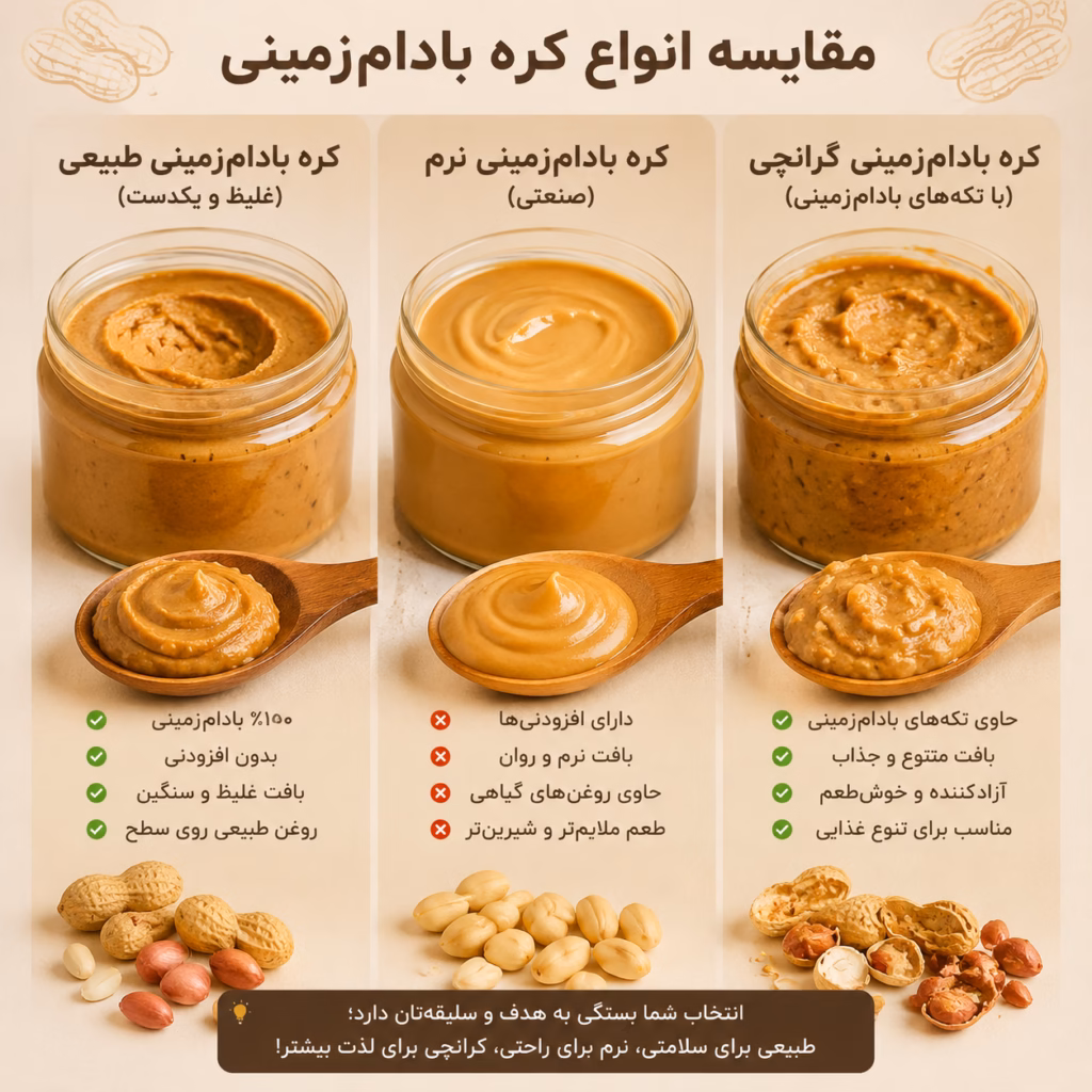 چرا کره بادام زمینی به دهان می چسبد